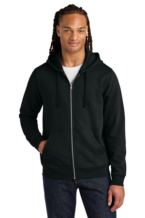Stanley/Stella SXU011 Unisex Mixer Full-Zip Hooded Sweatshirt, Black