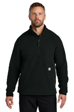 Carhartt CT106417 Textured 1/2-Zip Fleece Jacket, Black