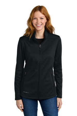 Eddie Bauer EB2470 Women's Smooth Mid Layer Fleece Full-Zip, Black