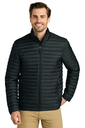 Eddie Bauer EB514 Packable Quilted Full-Zip, Black