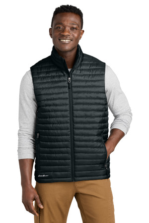 Eddie Bauer EB516 Packable Quilted Vest, Black