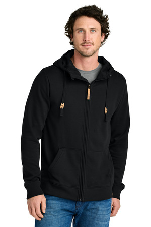tentree TTCM4414 Space Dye Fleece Full-Zip Hoodie, Meteorite Black