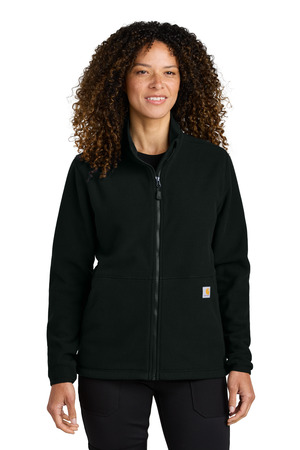 Carhartt CT106419 Women's Textured Full-Zip Fleece Jacket, Black