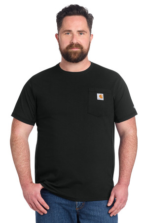 Carhartt CT106652 Force Short Sleeve Pocket T-Shirt, Black