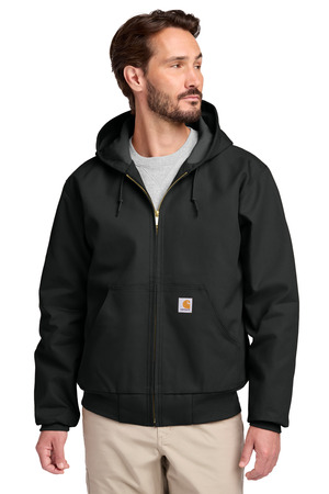 Carhartt CTT106678 Tall Thermal-Lined Duck Active Jac, Black