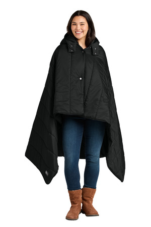 Eddie Bauer EB755 Puffy Camp Poncho, Black