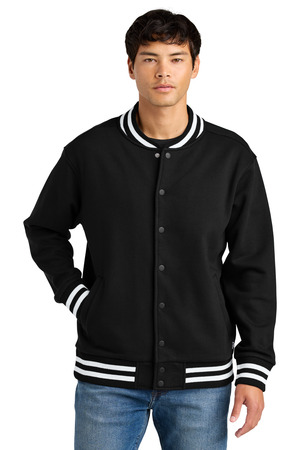 New Era NEA560 Varsity Heavyweight Fleece Jacket, Black