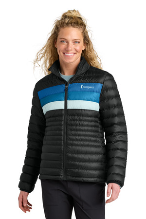 Cotopaxi COTOW1688 Women's Fuego Down Jacket, Black/ Atlantic