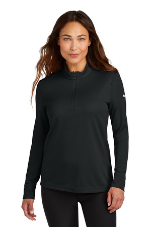 Nike NKHM7969 Women's Essential 1/2-Zip Cover-Up, Black
