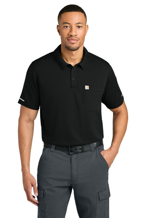 Carhartt CTC16119 FLD & RSCU Polo, Black