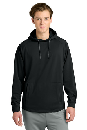 Richardson RA7200LSH Charge Performance Fleece Long Sleeve Hoodie, Black