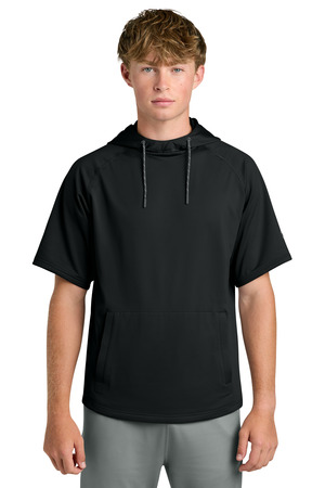 Richardson RA7200SSH Charge Performance Fleece Short Sleeve Hoodie, Black