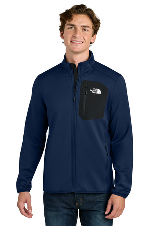The North Face NF0A8FQN Dove Creek Full-Zip Fleece Jacket, Lunar Blue