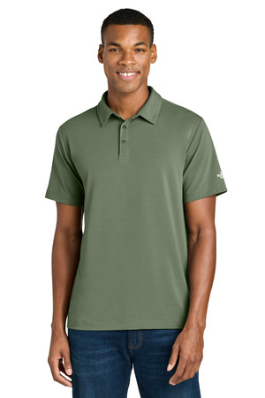 The North Face NF0A8GE0 Canyon Crest Polo, Bark Mist Green
