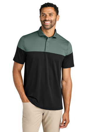 TravisMathew TMA42774 Onward Colorblock Polo, Balsam Green/ Black