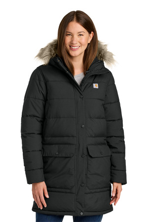 Carhartt CT105456 Women's Montana Insulated Hooded Coat, Black