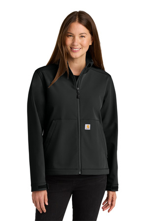 Carhartt CT107115 Women's Rain Defender Soft Shell Jacket, Black