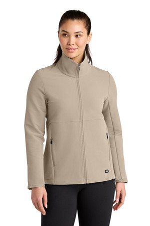 OGIO LOG740 Women's Kinetic Soft Shell, Sahara