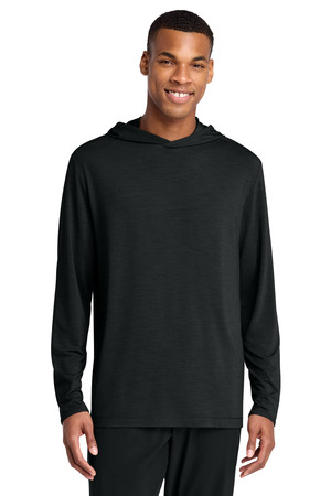 Sport-Tek ST492 Versa Long Sleeve Pullover Hoodie, Black