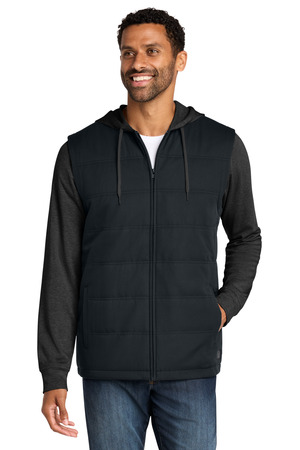 TravisMathew TM1MZ336 Tides Up Hooded Jacket, Black/ Black Heather