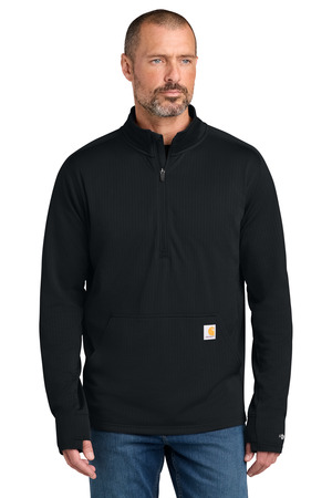 Carhartt CT107814 Force 1/2-Zip Grid Fleece, Black