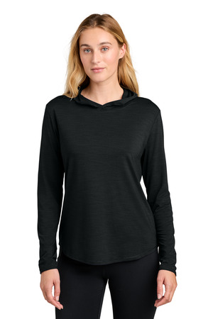 Sport-Tek LST492 Women's Versa Long Sleeve Pullover Hoodie, Black