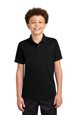 Sport-Tek YST550 Youth Competitor Polo, Black