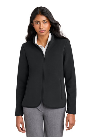 Brooks Brothers BB18611 Women's Fleece Jacket, Deep Black