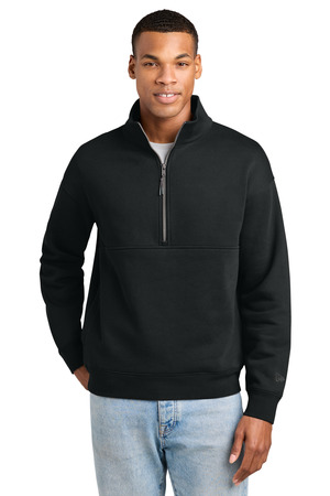 New Era NEA528 Heritage Fleece 1/2-Zip, Black
