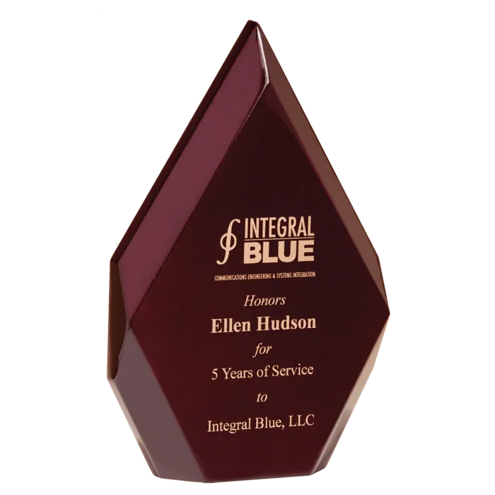 Engrave and Color-Filled Rosewood High Gloss Diamond