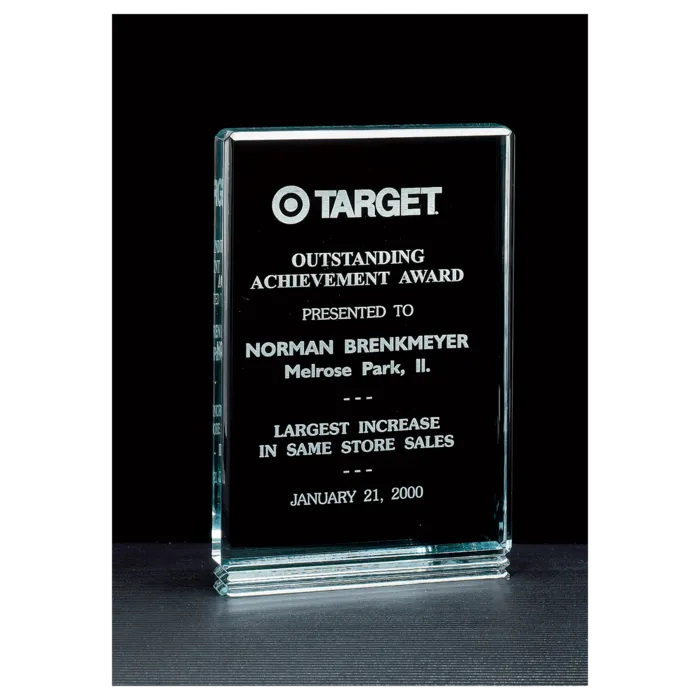 Classic Series Jade Acrylic Free Standing Award
