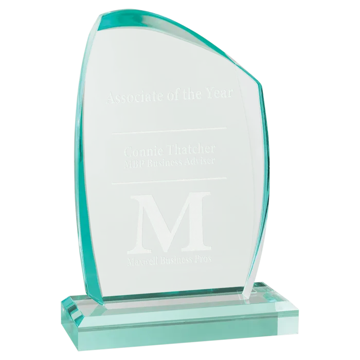 Tidal Series Jade Acrylic Award