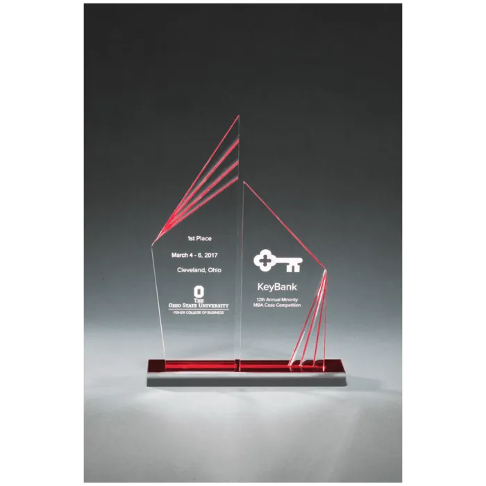 Double Zenith Acrylic with Red Mirror Base