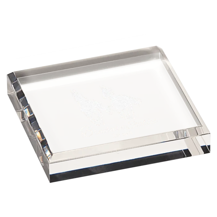 Clear Acrylic Paperweight