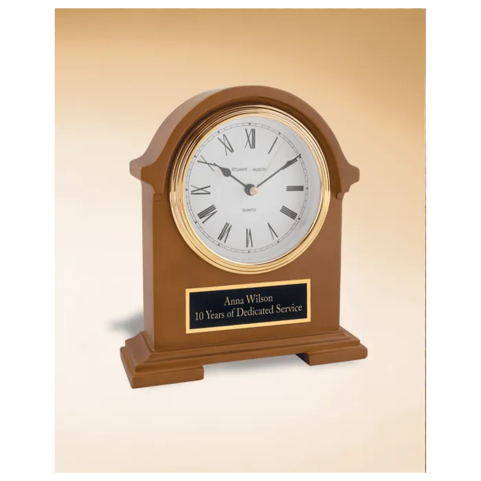 Napolean Clock,Traditional Style, Deep Hand Rubbed Mahogany Finish with Black Plate