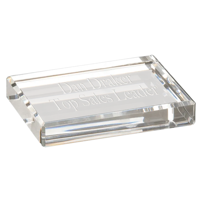 Crystal Rectangle Paperweight