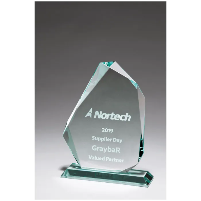 Iceberg Series Thick Jade Glass Award