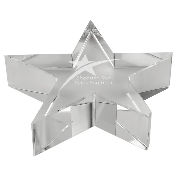 Thick Crystal Star Paperweight