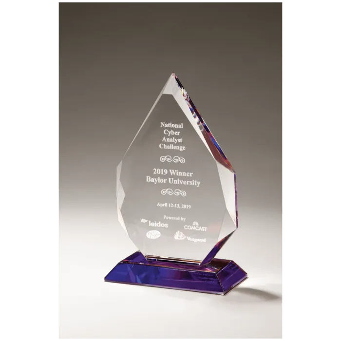 Flame Series Crystal with Prism-Effect Base