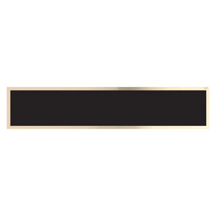 Black/Gold Brass Plate for 10 1/2" Desk Wedges