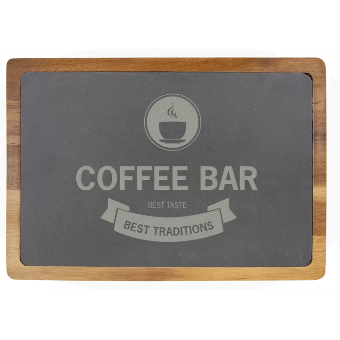 Acacia Wood/Slate Cutting Board