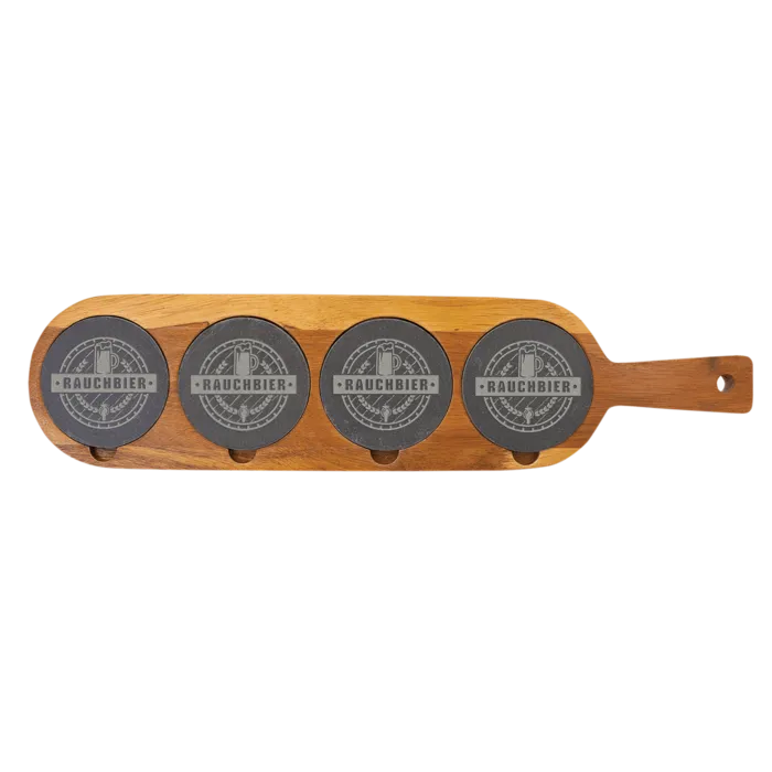 Acacia Wood/Slate Serving Board