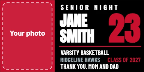 senior night banners design 2