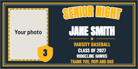 senior night banners design 1