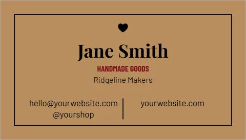kraft business cards design 3