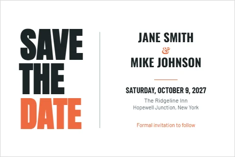 save the date cards design 3