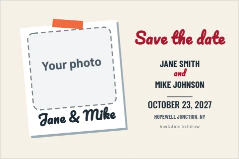 save the date cards design 1
