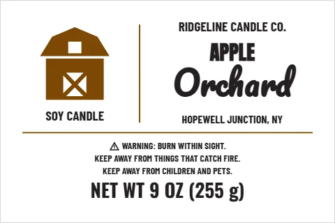 candle, jar & bottle labels design 2