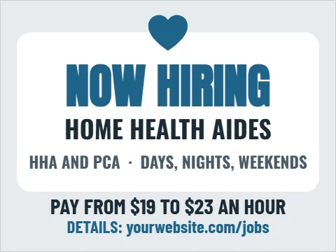 now hiring signs & banners design 6