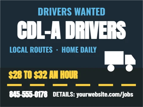 now hiring signs & banners design 4